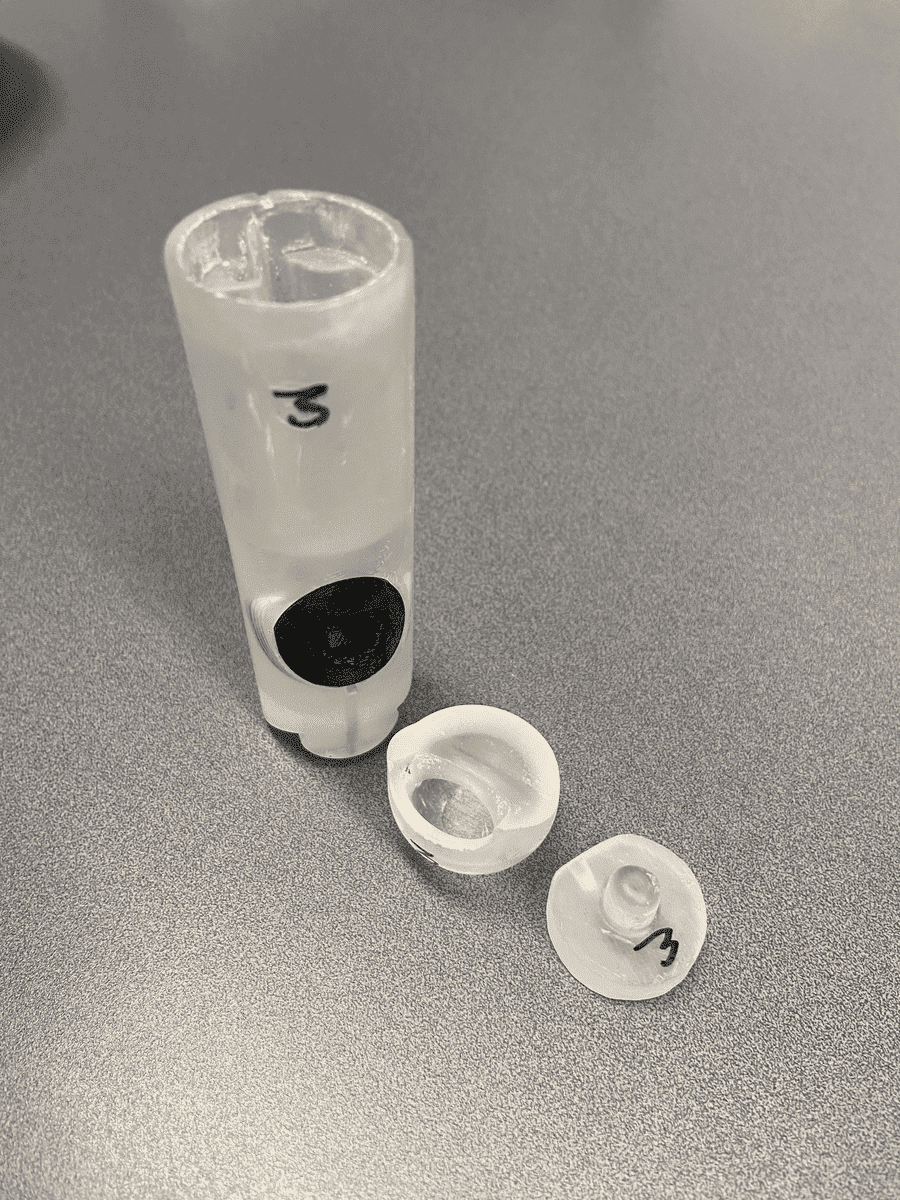 CentrivaLab cartridge showing membrane disc and numbered cap