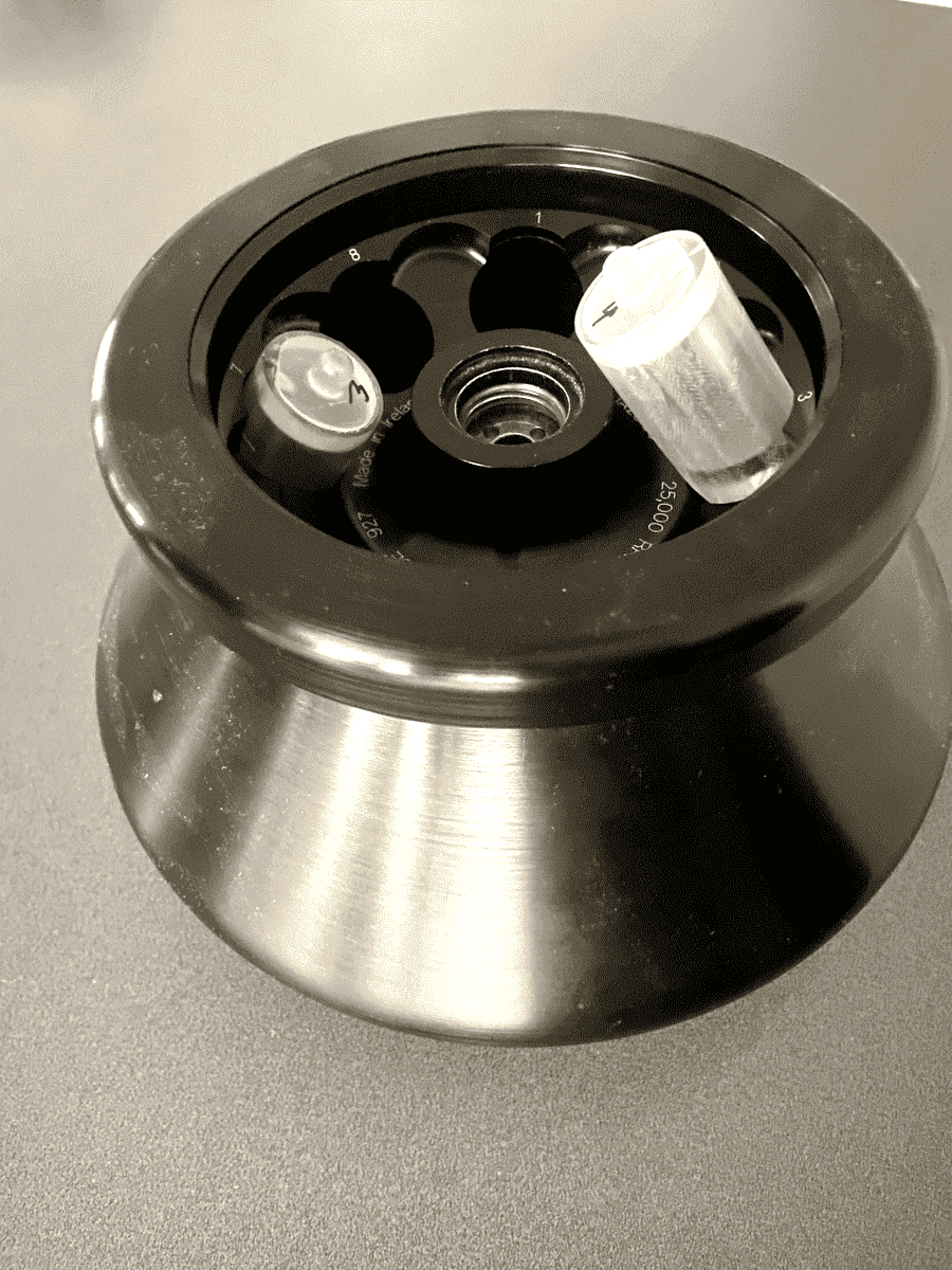 Beckman Coulter fixed-angle rotor with CentrivaLab cartridges